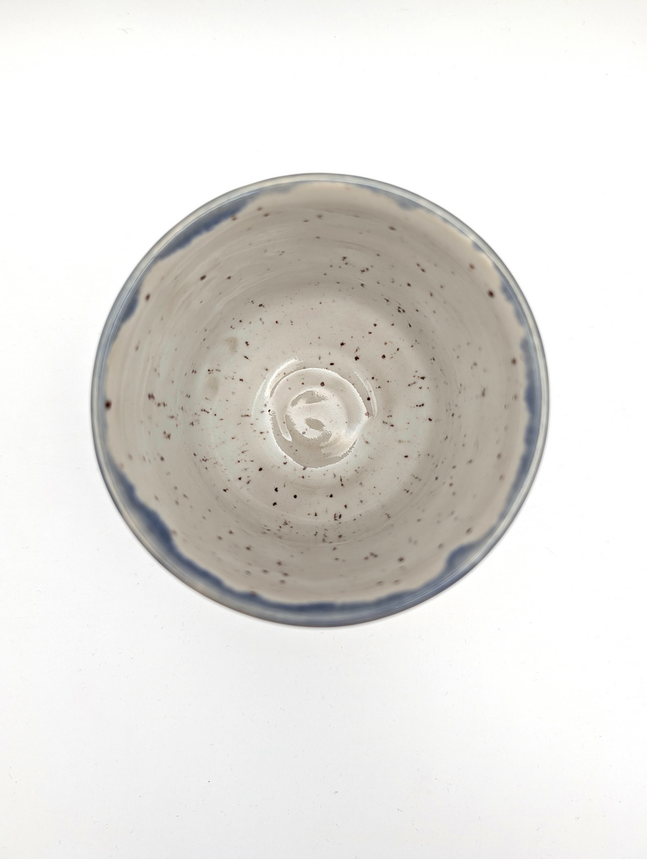 Tasse WordMOMENT "happy.", blau