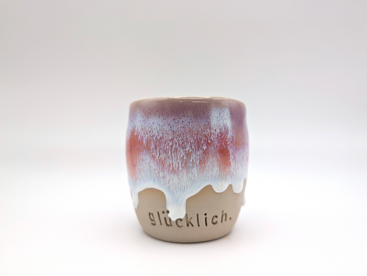 Tasse WortMOMENT "glücklich.", rosa