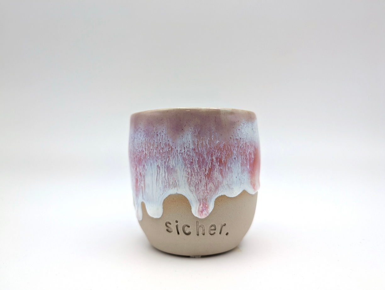 Tasse WortMOMENT "sicher.", rosa