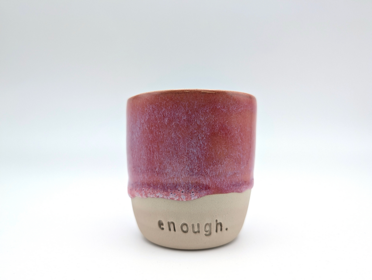 Tasse WordMOMENT "enough.", pink