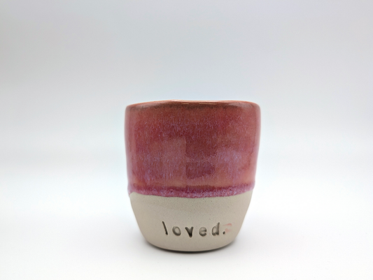 Tasse WordMOMENT "loved.", pink